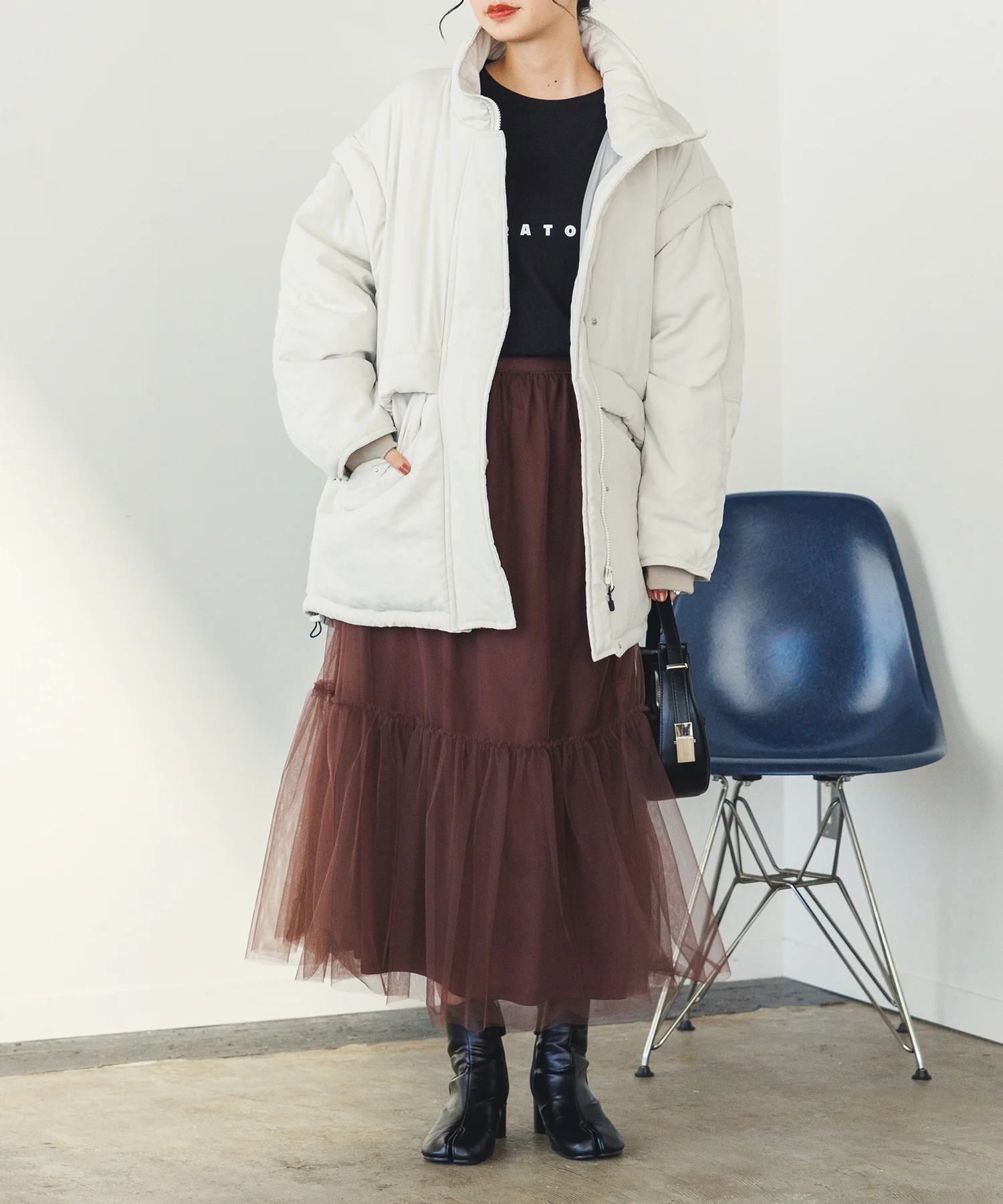 袖取り外しモッズコート