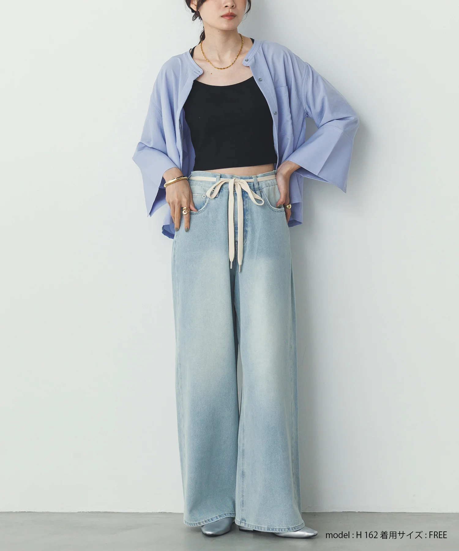 スパンローン カフスポイントシャツ