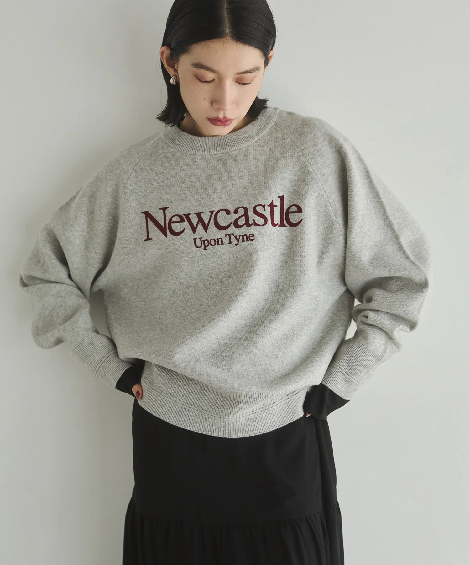 【WEB限定/別注】【新色追加】スウェットライクロゴニット