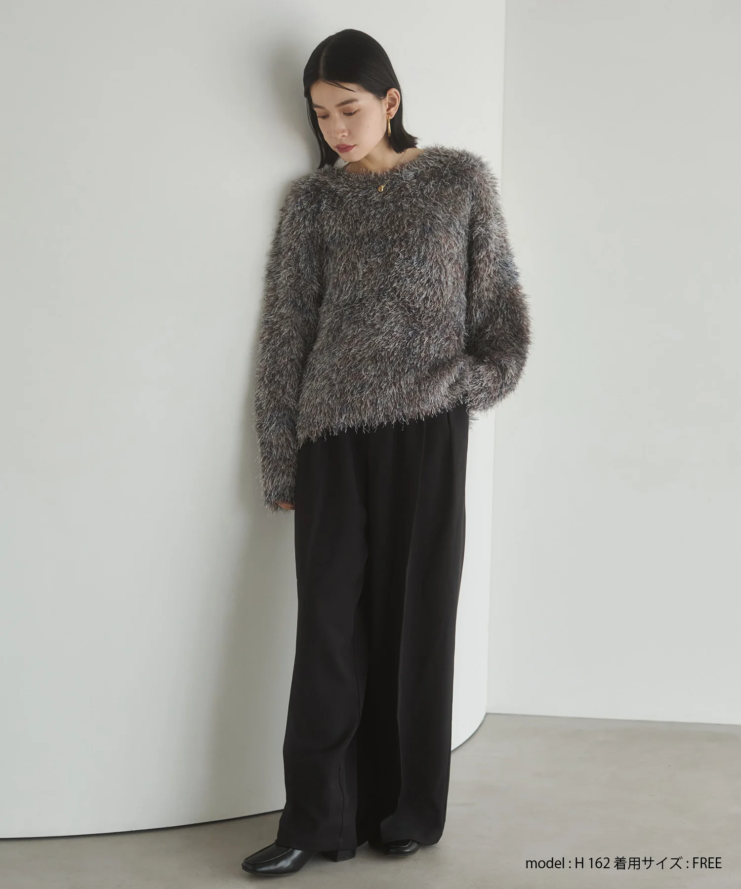 ポリツイル タックパンツ