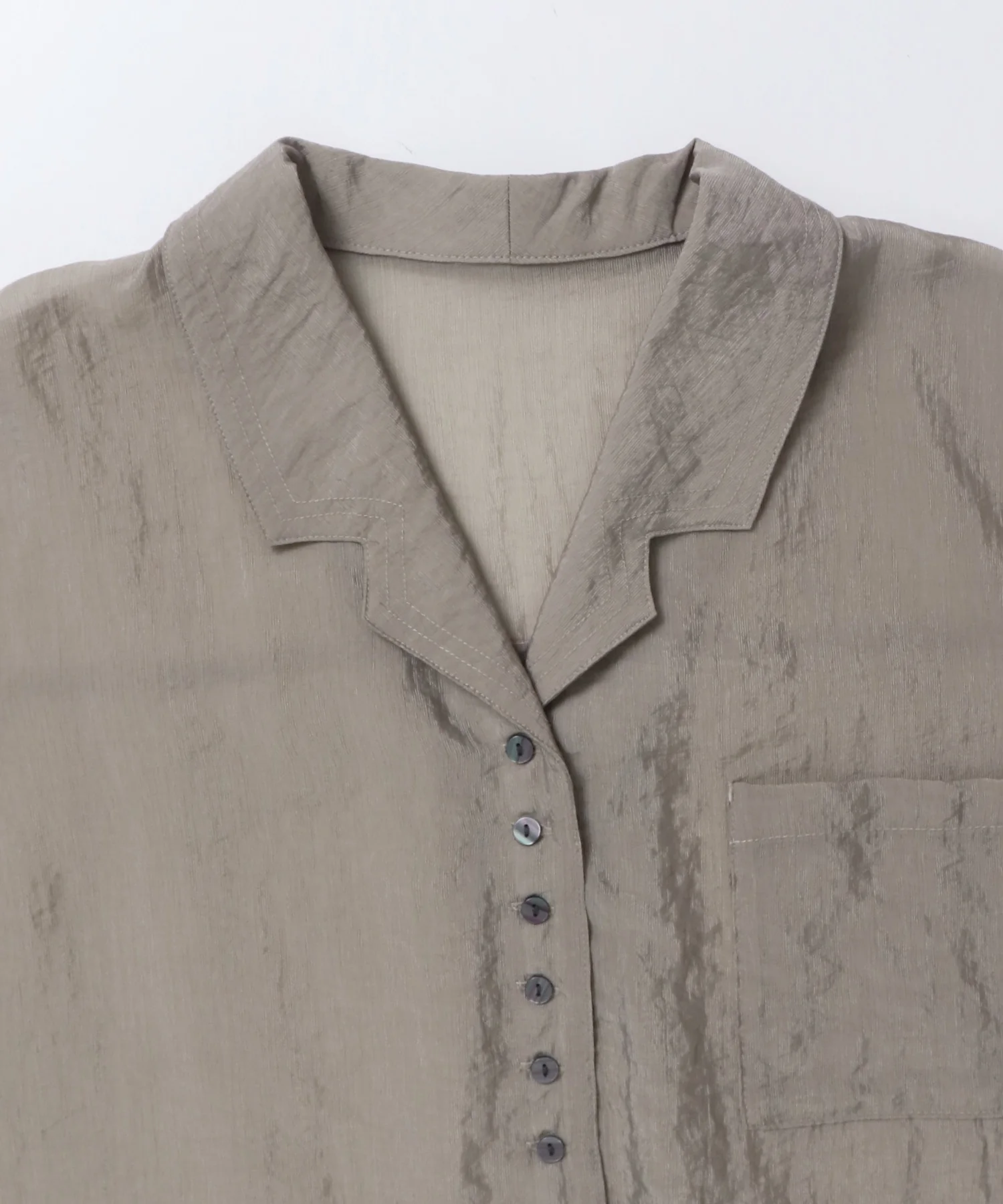 半袖 ツヤシアーシャツ