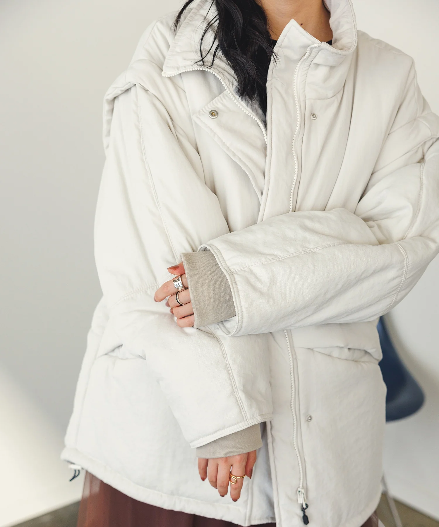 袖取り外しモッズコート