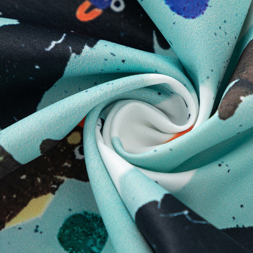 原宿風　犬総柄プリント半袖シャツ