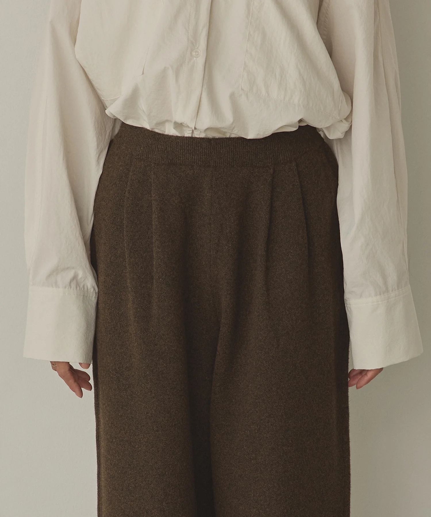 ニット ワイドパンツ