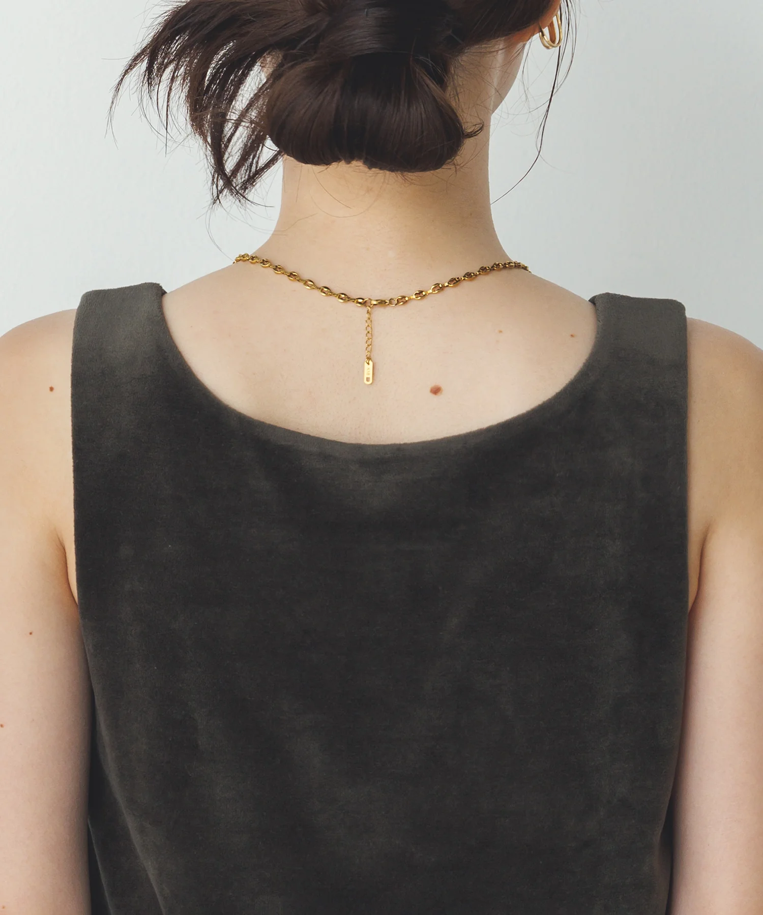 前後2WAY ベロア スクエアタンク