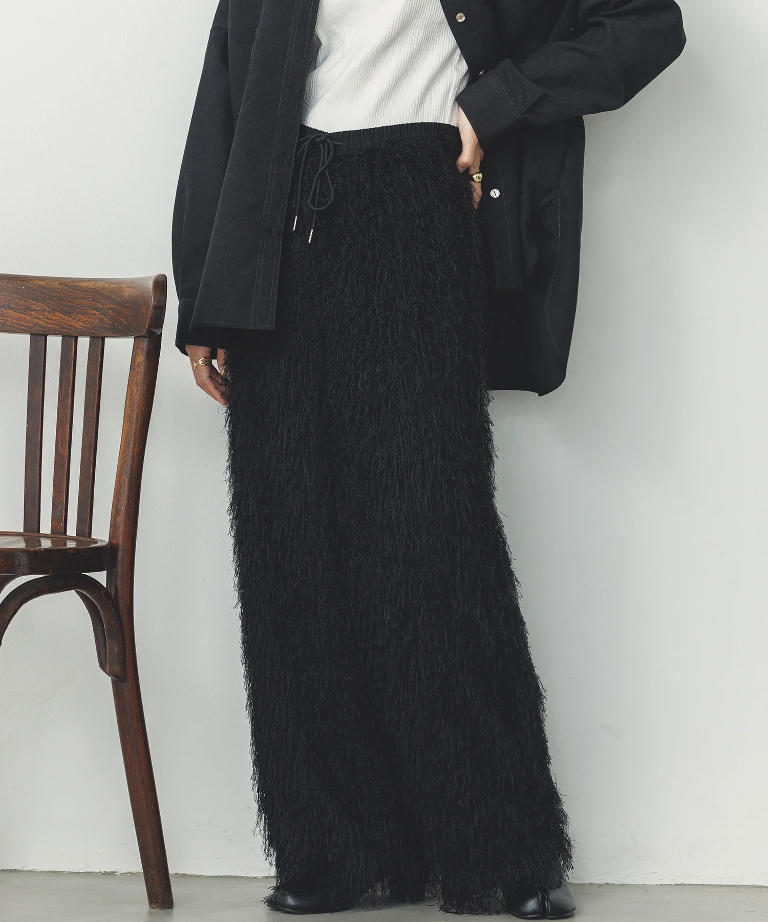 カットジャガード イージーパンツ