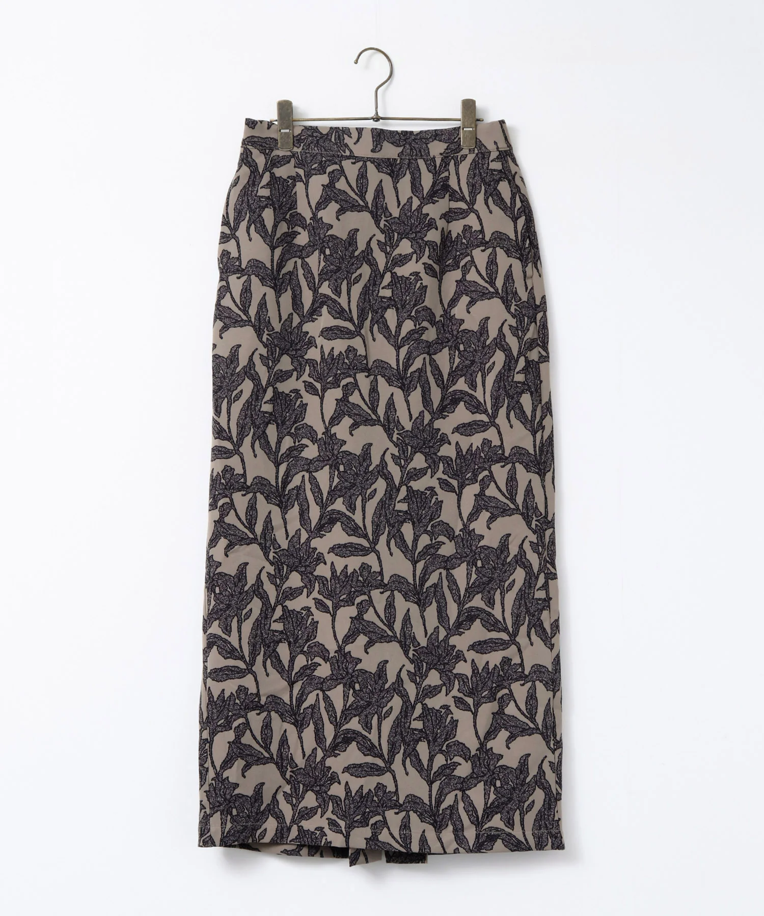 花柄プリント ナロースカート