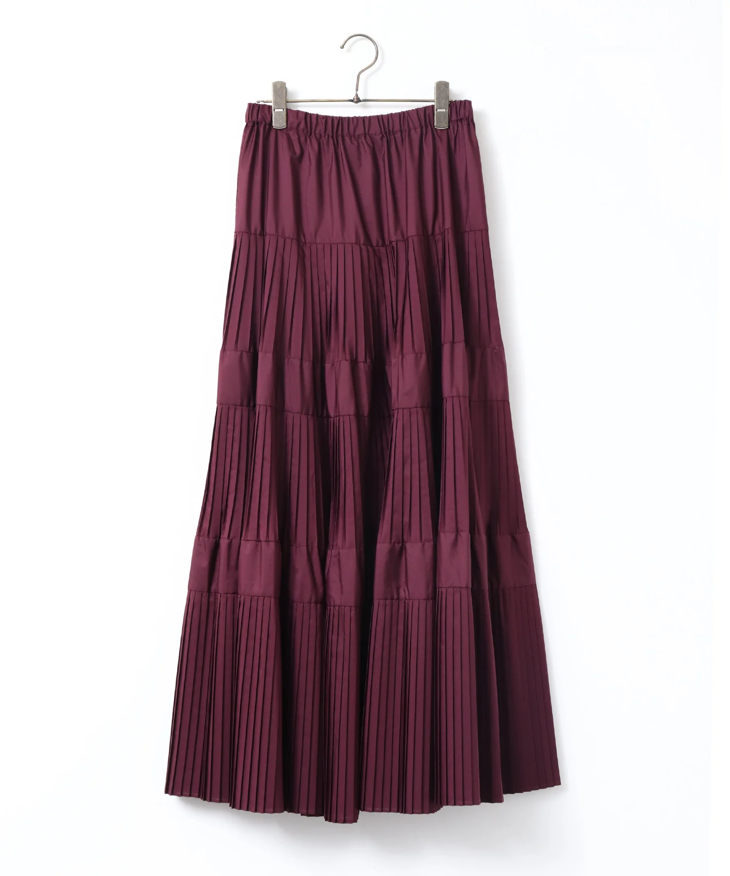 【新色追加】プリーツティアードスカート
