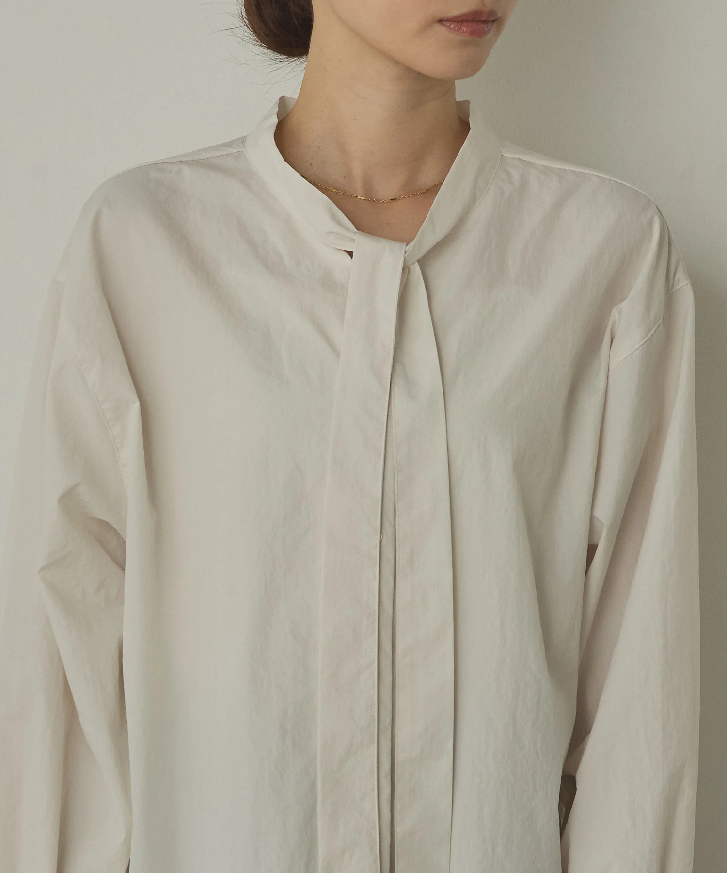 2WAY ボウタイブラウス