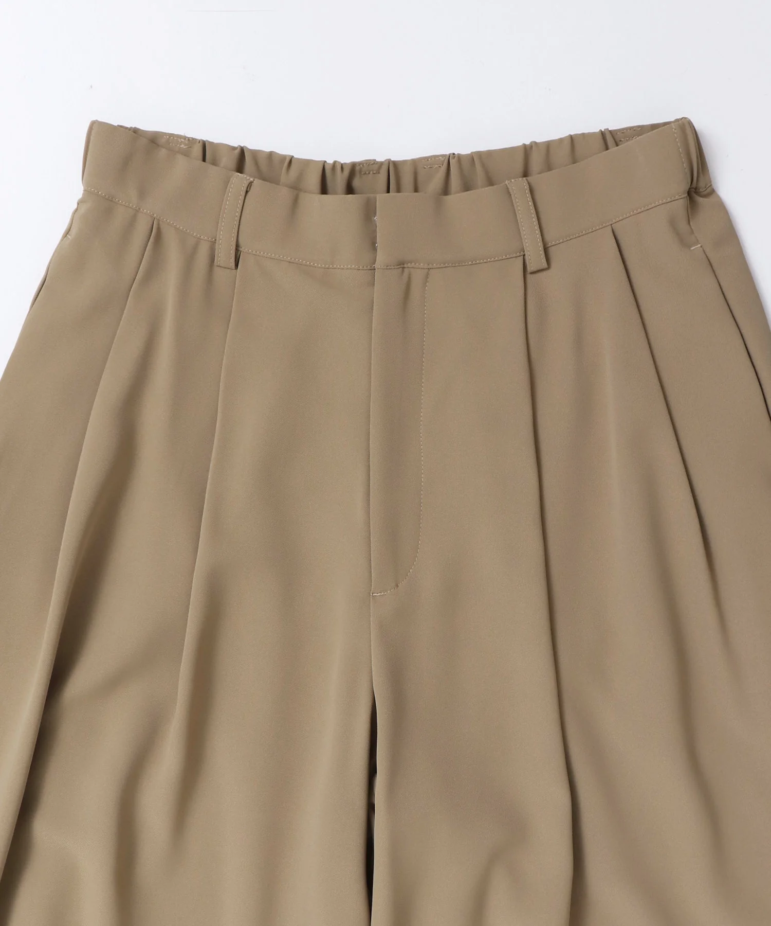 ポリツイル シアーワイドストレートパンツ