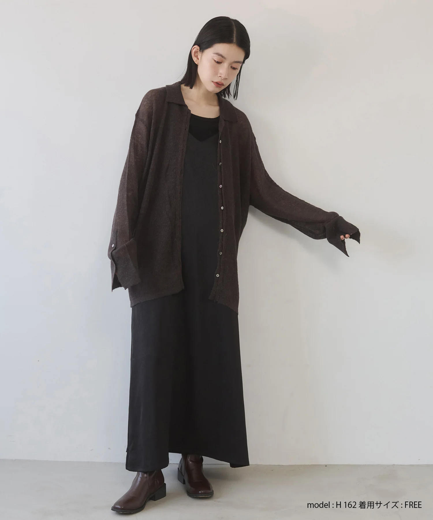 アルパカニット シアーシャツ