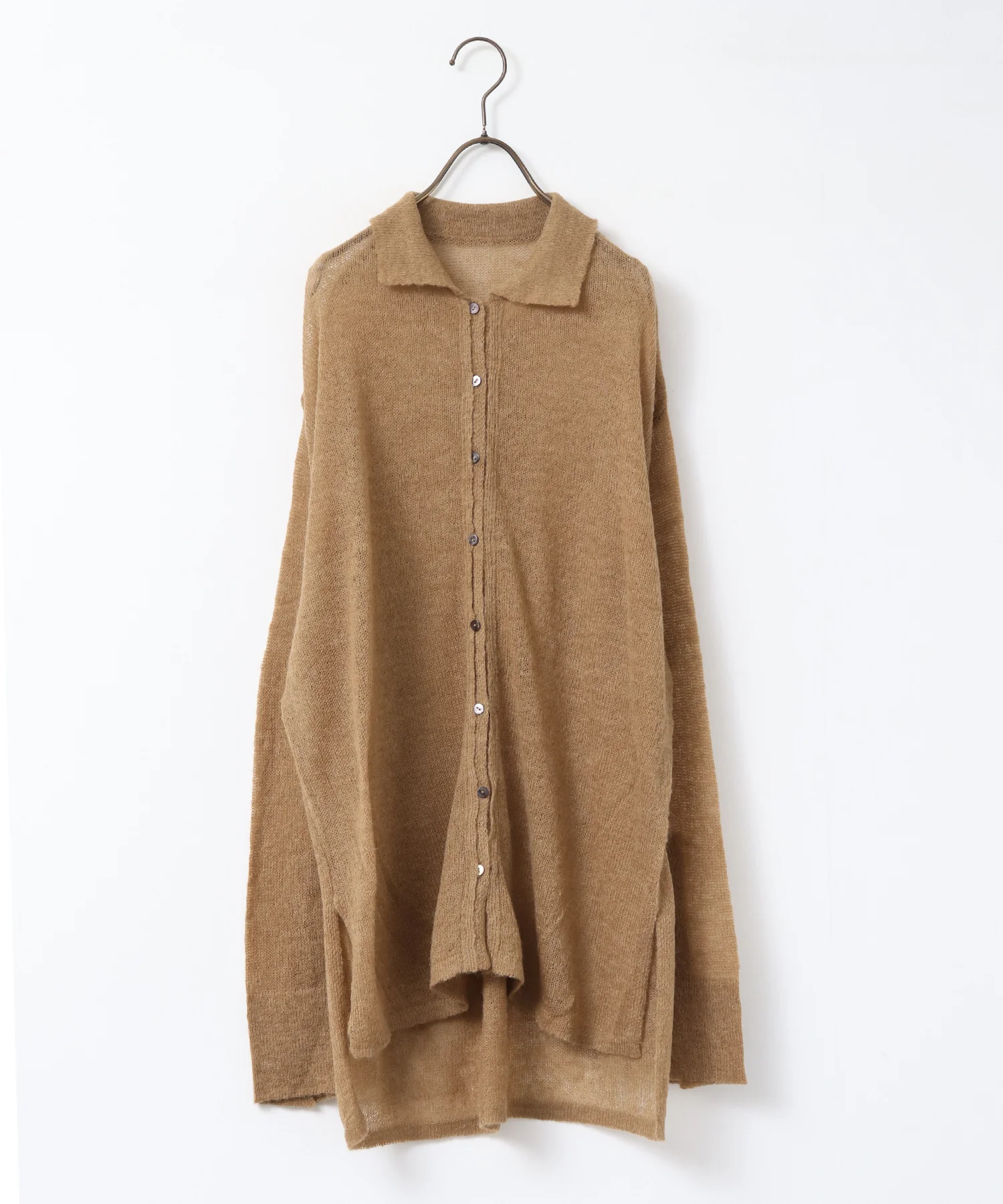 アルパカニット シアーシャツ