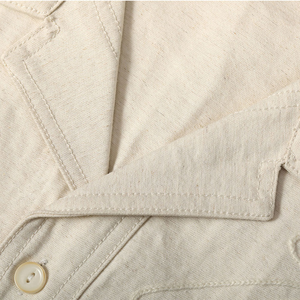 「たづな」 アメカジウエスタン風リネン混半袖シャツ