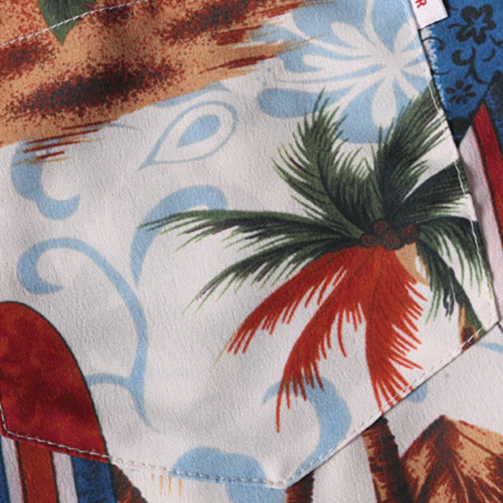 トロピカル総柄アロハシャツ