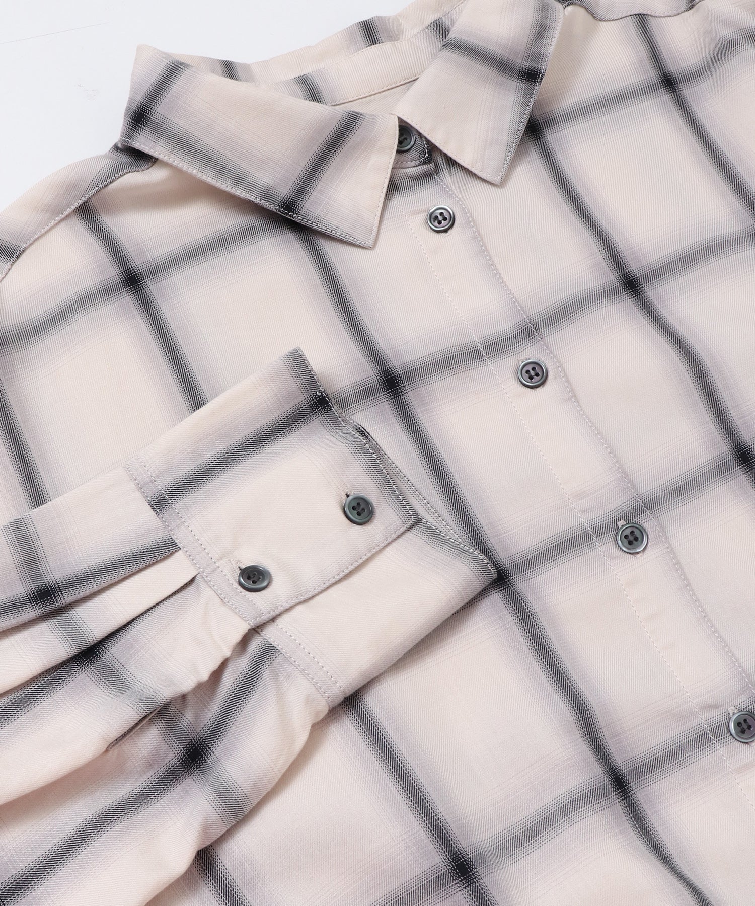 オンブレチェック オーバーシャツ