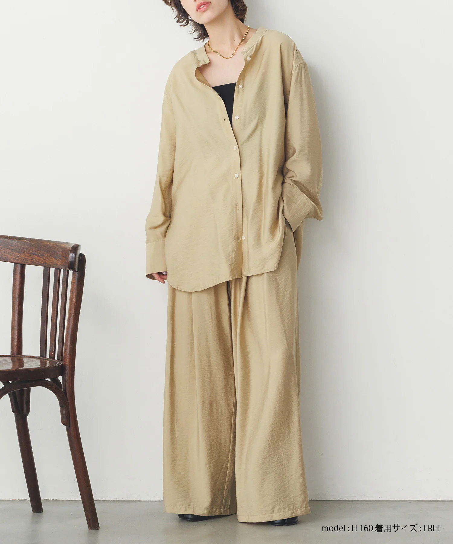 ヴィンテージクロス ワイドパンツ