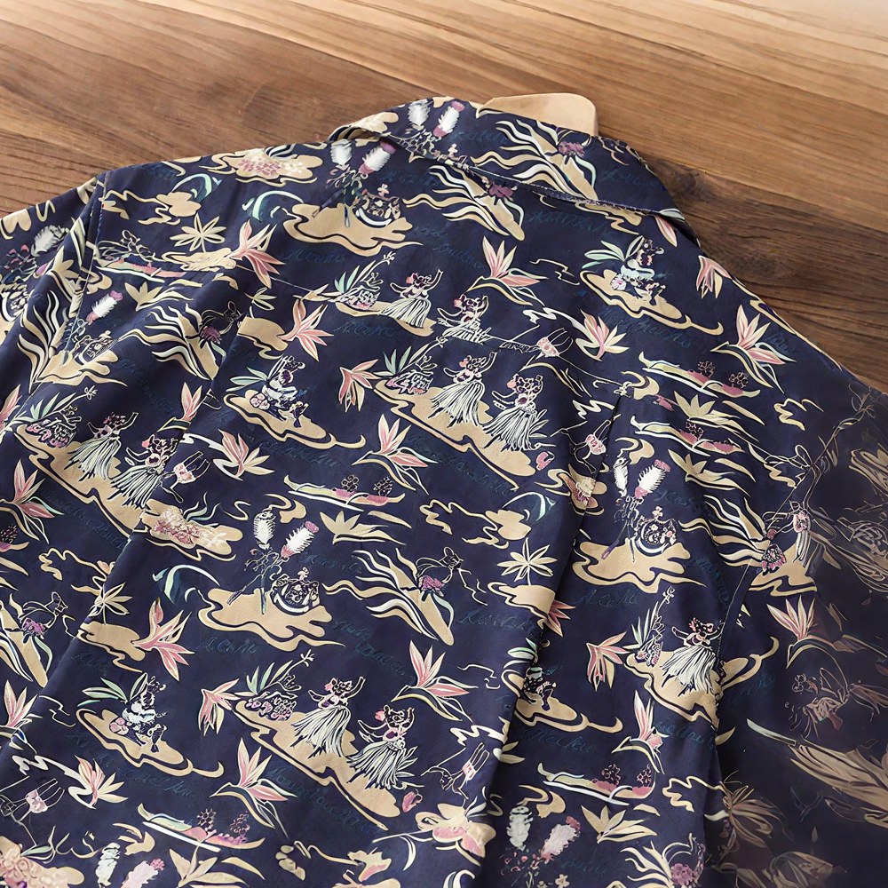 「ハワイの物語」コットンプリントシャツ