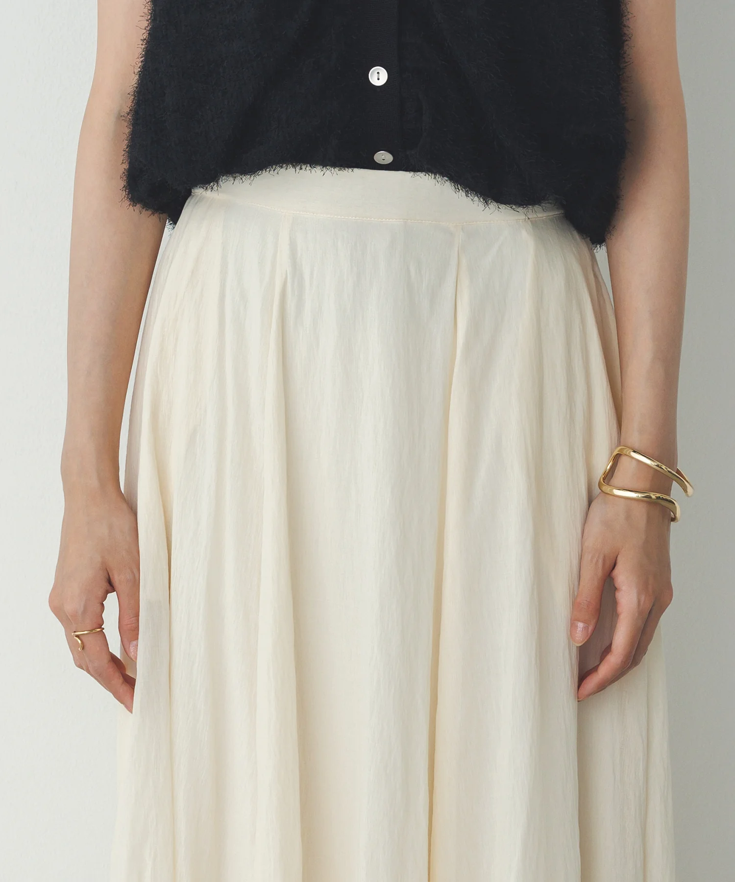 【新色追加】ハイツイストシアー マキシフレアスカート