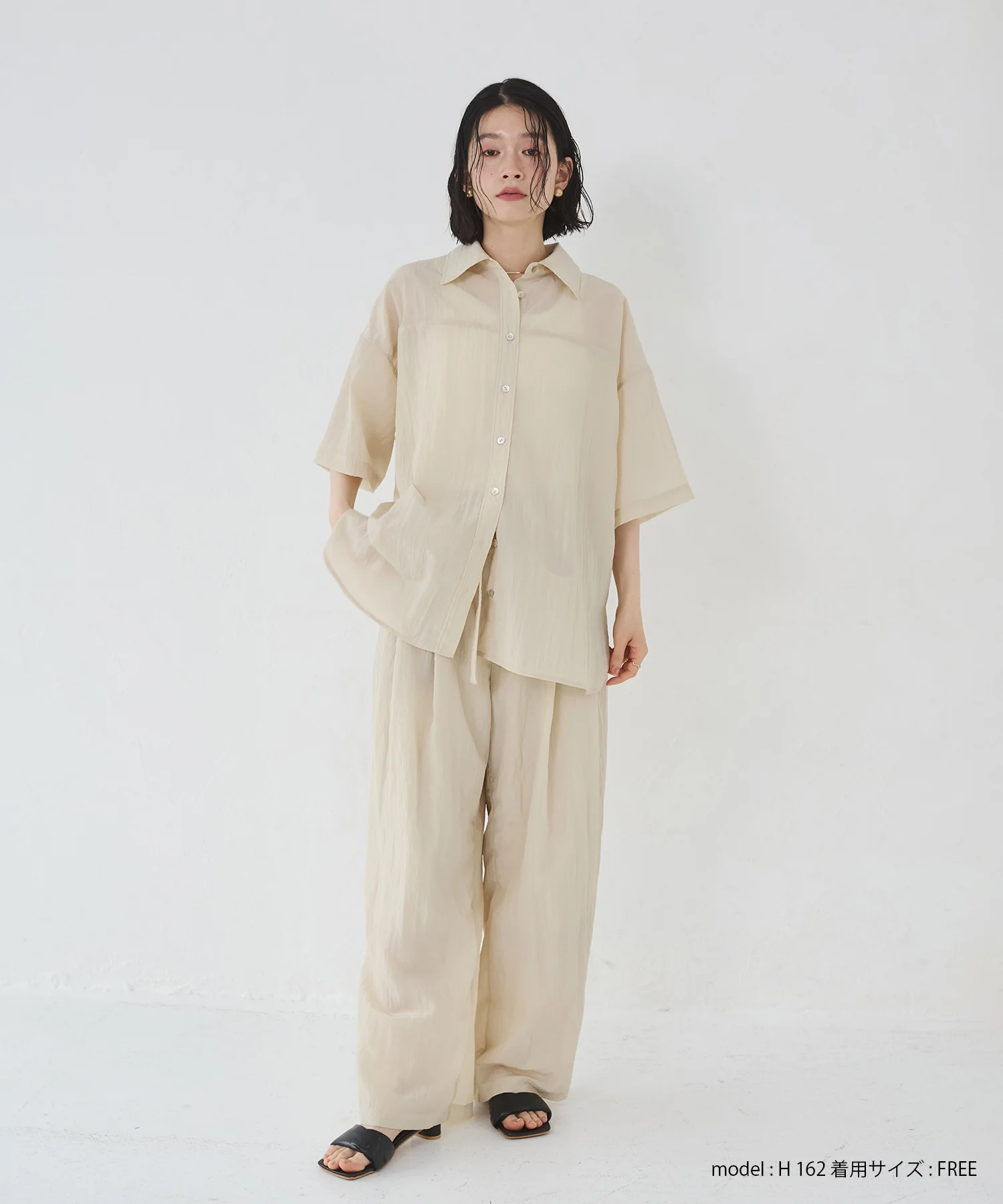 ワッシャー加工 2WAYシャツ