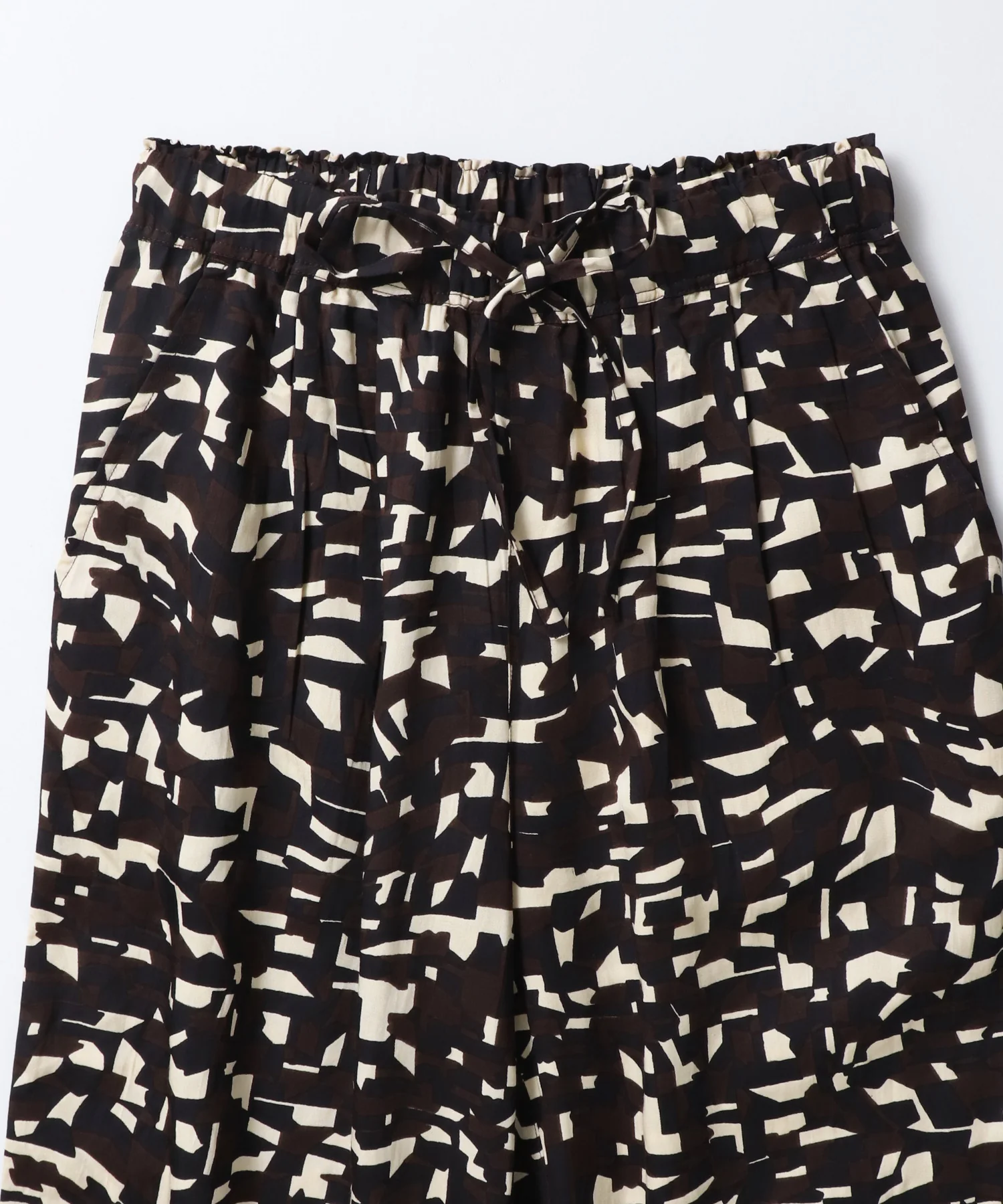 ジオメトリックプリント イージーパンツ