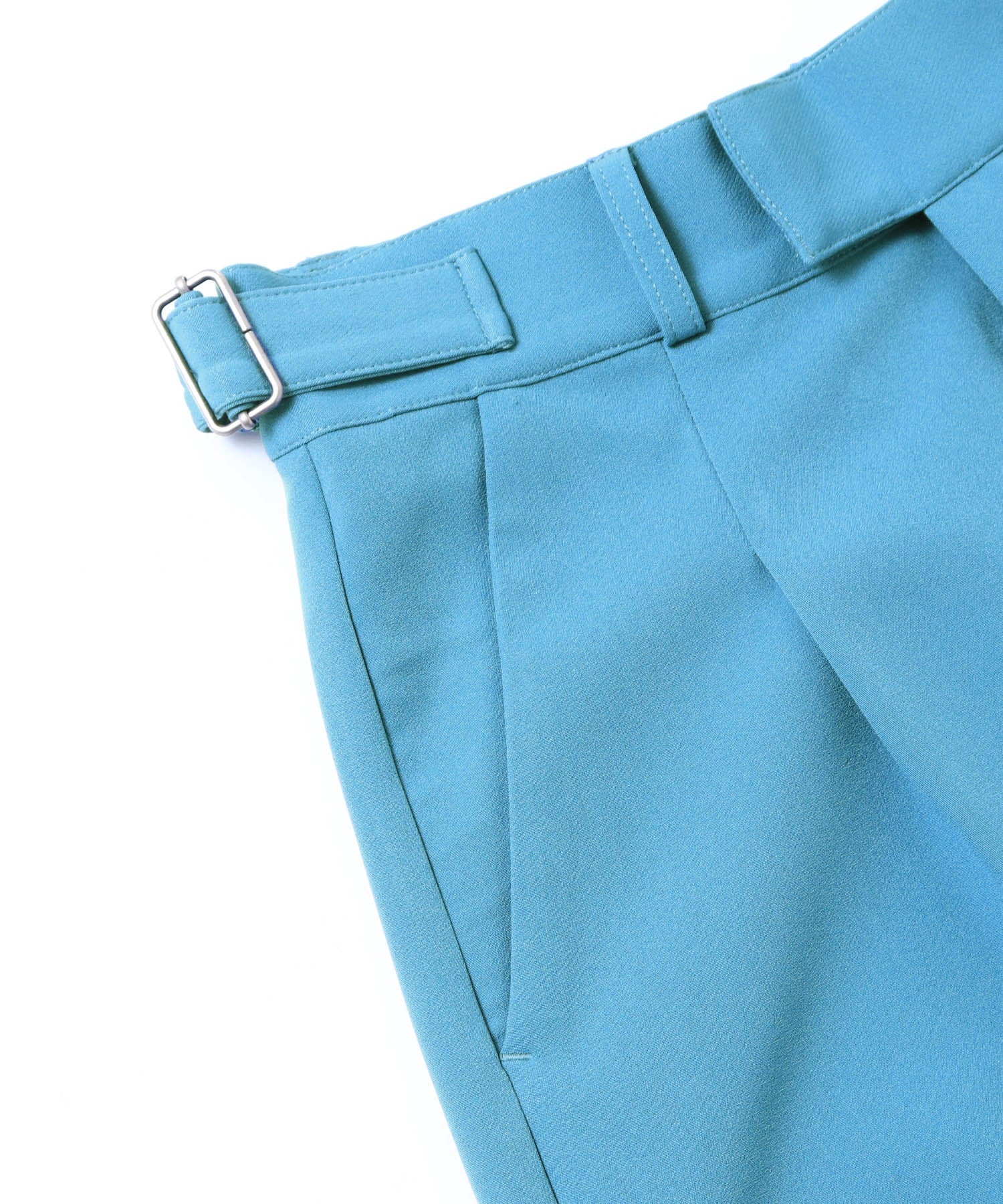 ひざ下丈バミューダパンツ | オールシーズン ストレッチ ウエストゴム ショートパンツ センタープレス