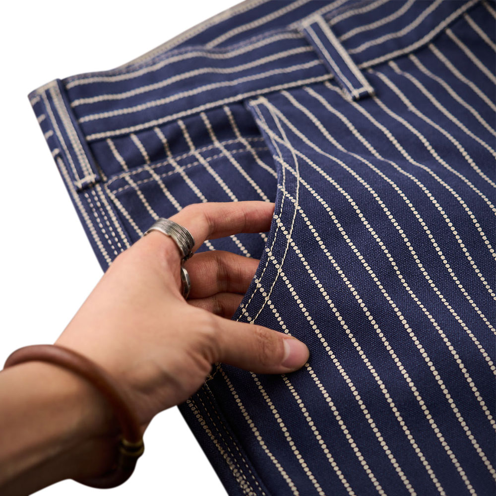 WABASHストライプカーゴパンツ