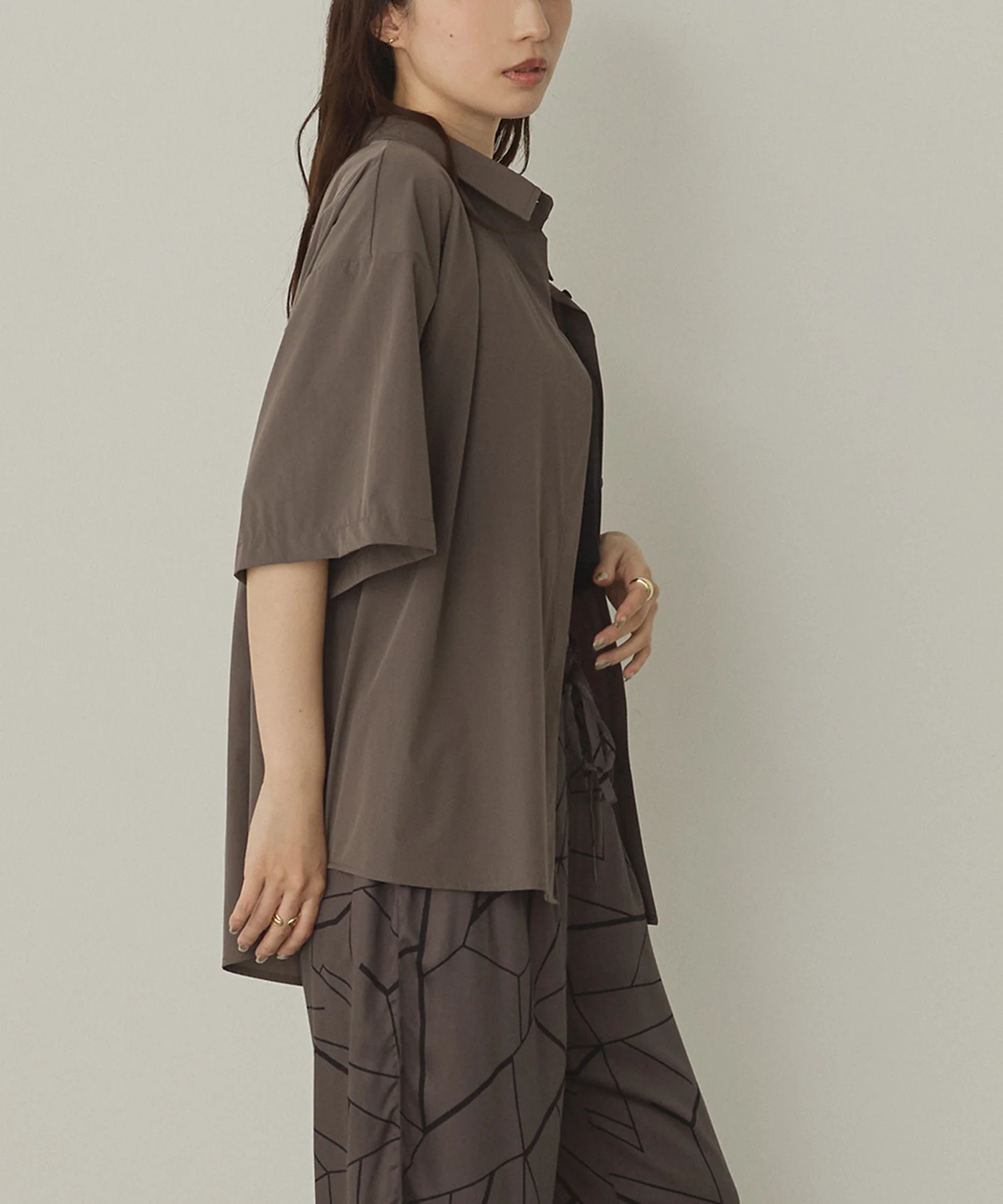 【新色追加】【接触冷感】 バックタックシャツ