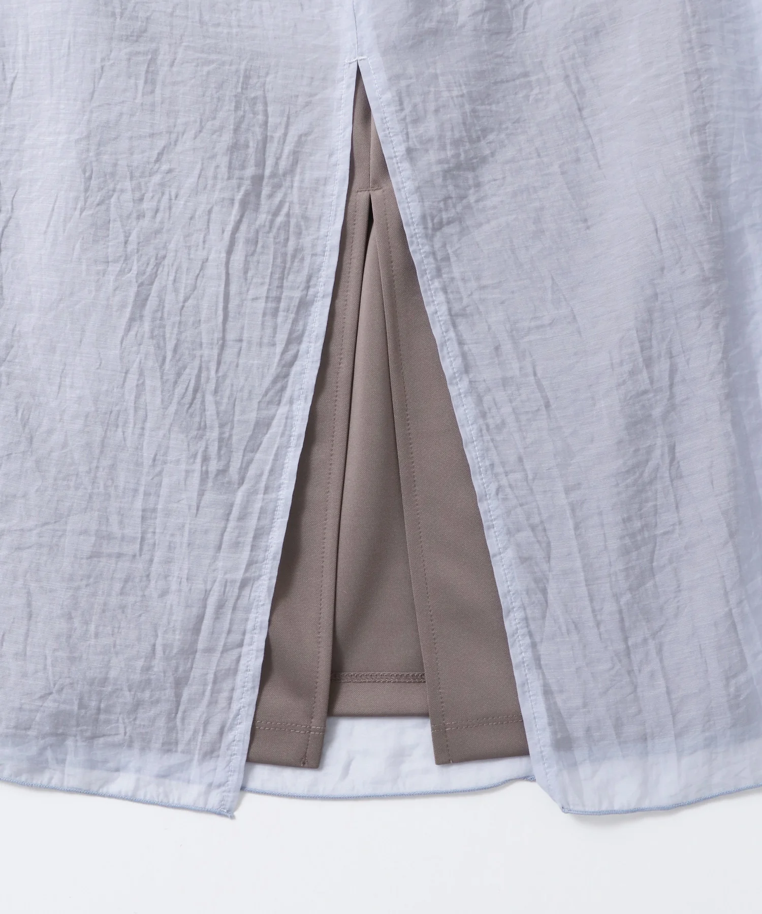 シアーポンチ レイヤードスカートセット