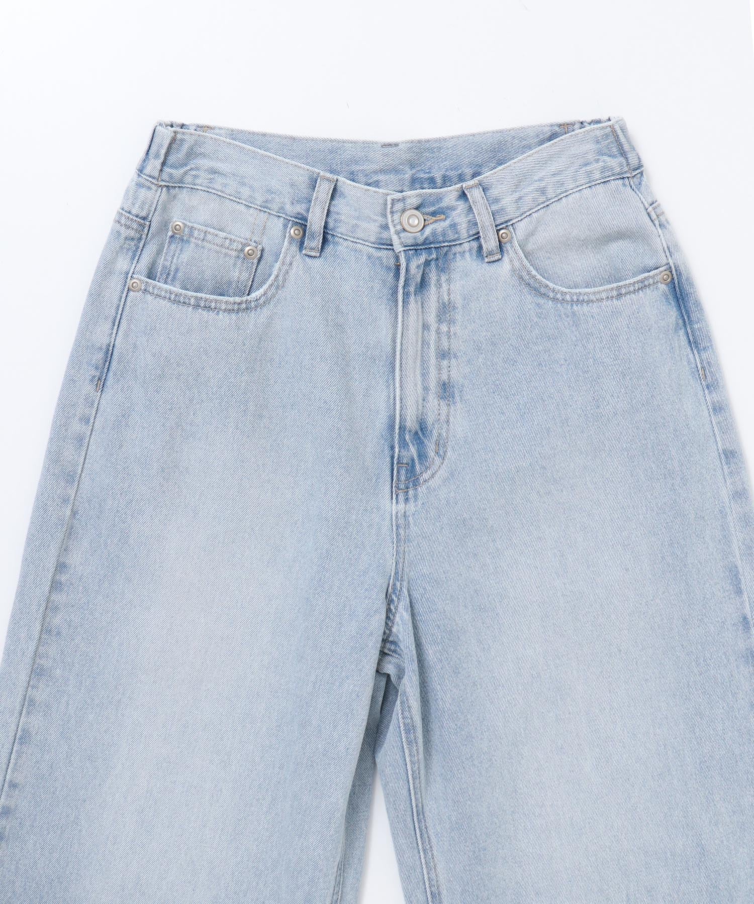 オーバーダイ デニムバギーパンツ