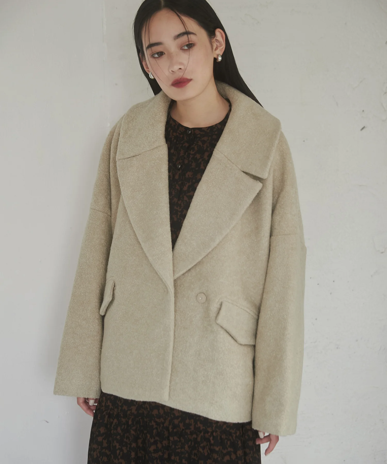 ミニブークレ オーバージャケット