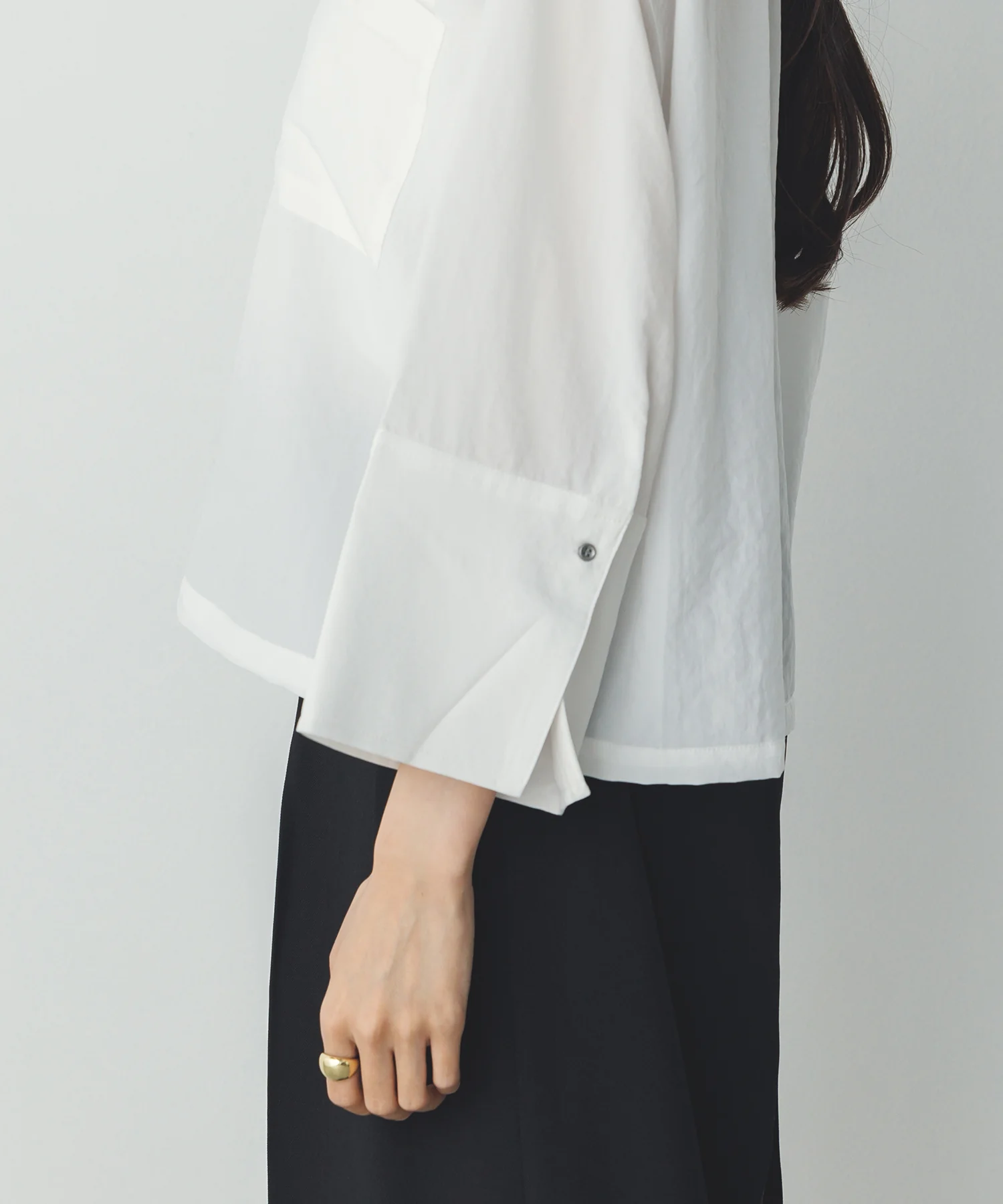 スパンローン カフスポイントシャツ