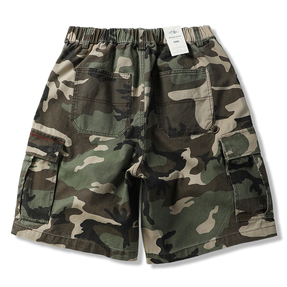 アメカジミリタリー風M81 BDU迷彩ショートワークパンツ