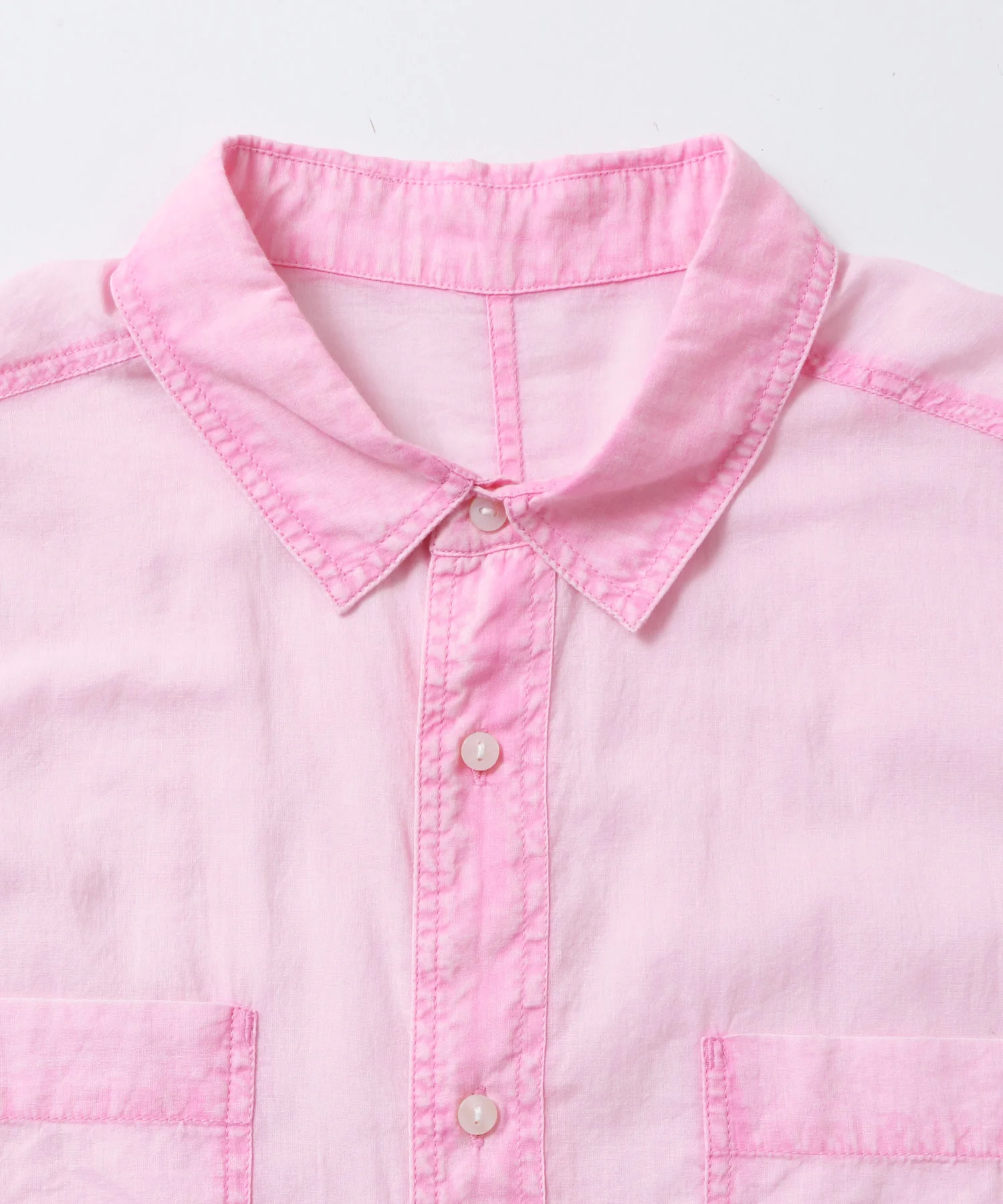 コットンボイル 半袖シャツ