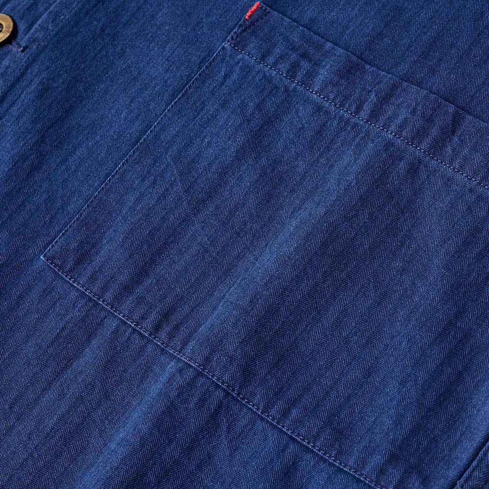 手染め藍染  　カジュアル折り襟テーラードジャケット