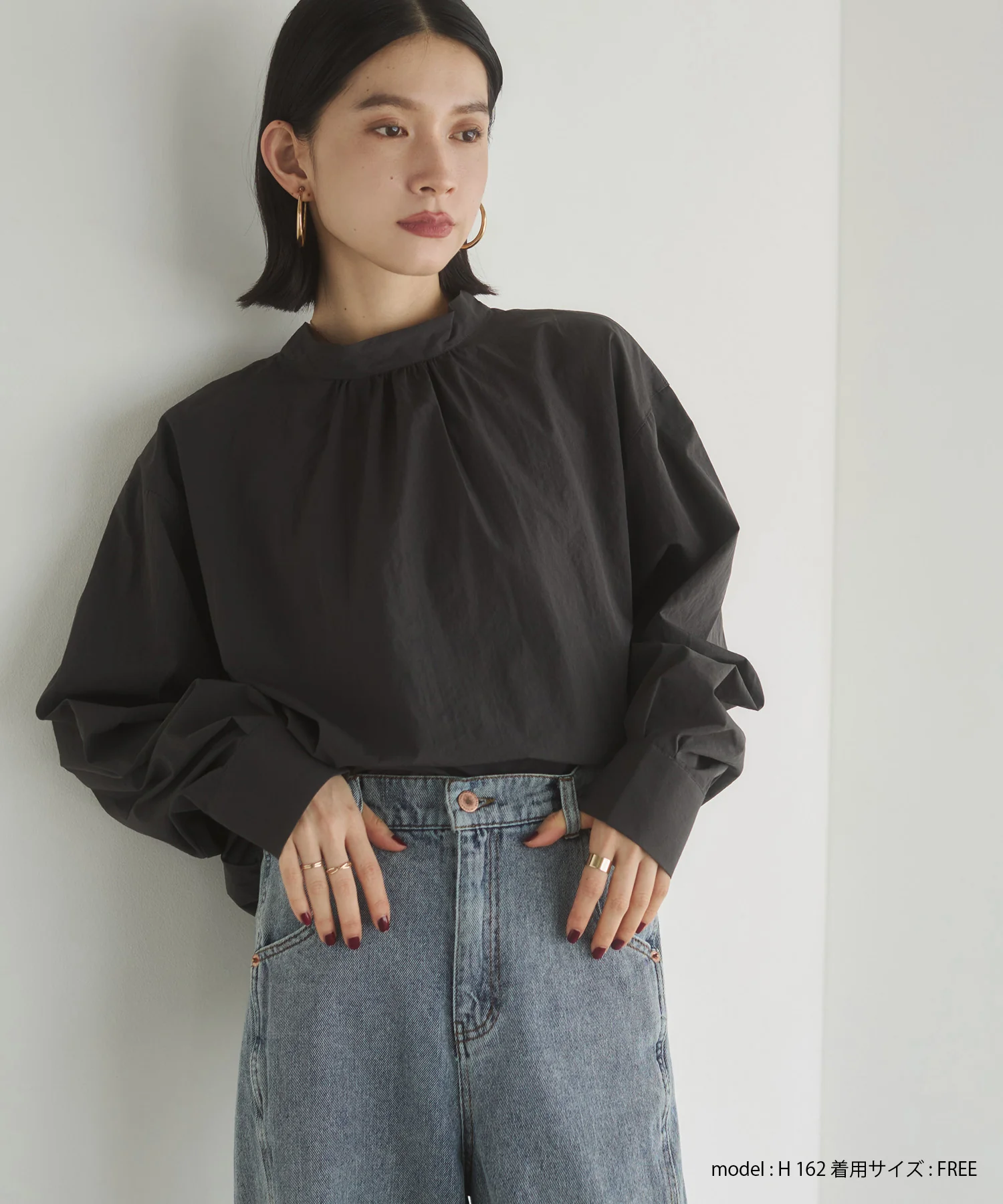 2WAY ボウタイブラウス