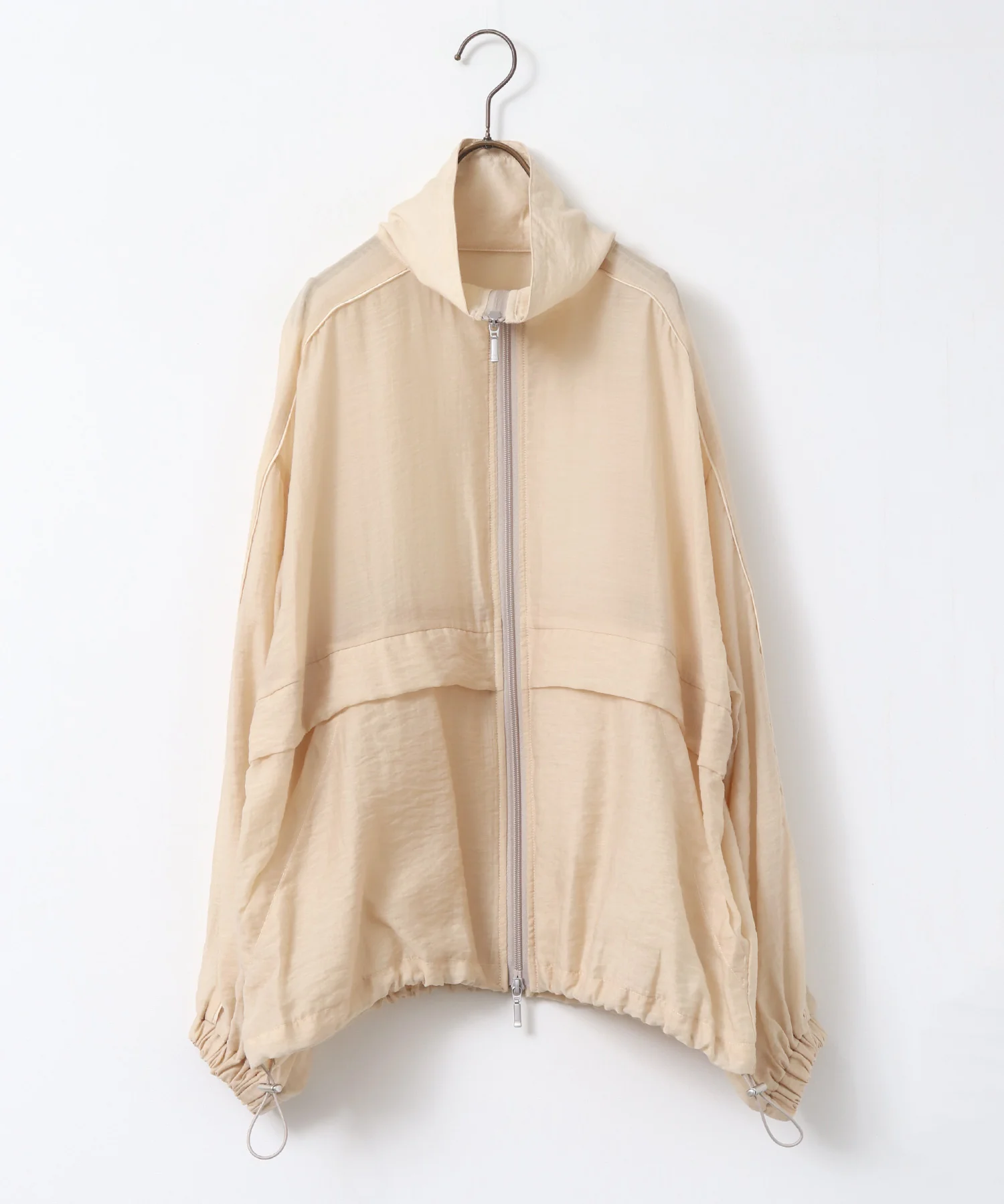 セルロース ナイロンシアー Wジップブルゾン