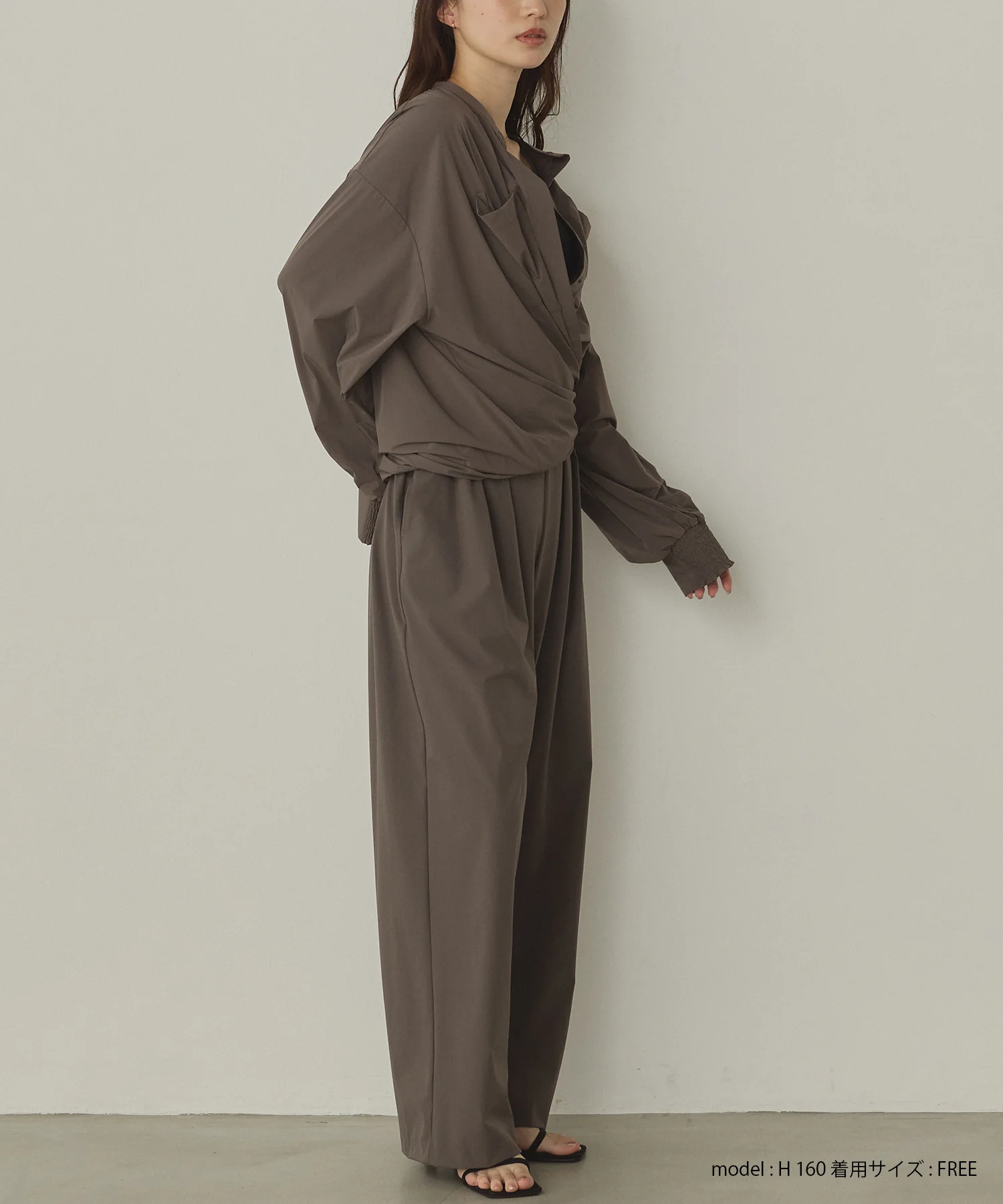 【新色追加】【接触冷感】2WAY カシュクールシャツ