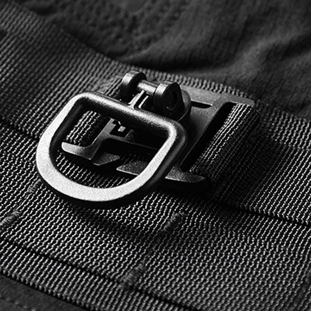 防水・耐引裂　取り外し可能なグログランテープ付き パラシュートパンツ