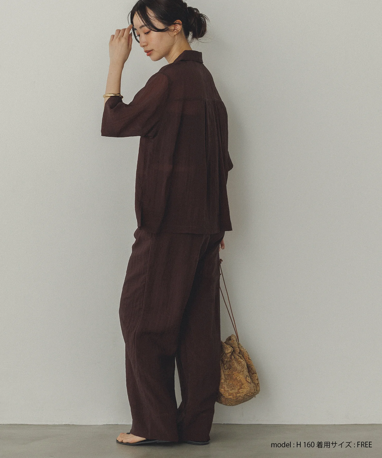 半袖 ツヤシアーシャツ