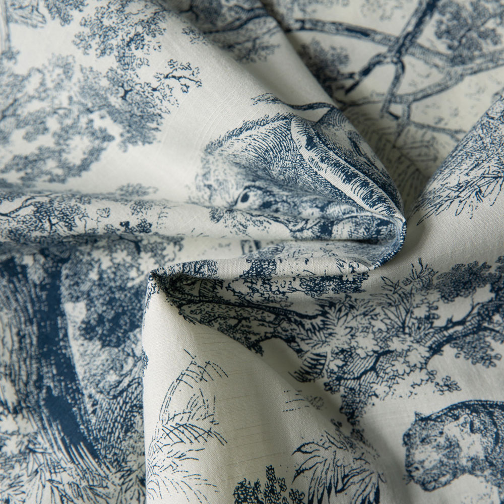 トワルドジュイ 　「タイガー＆ジャングル柄」開襟シャツ