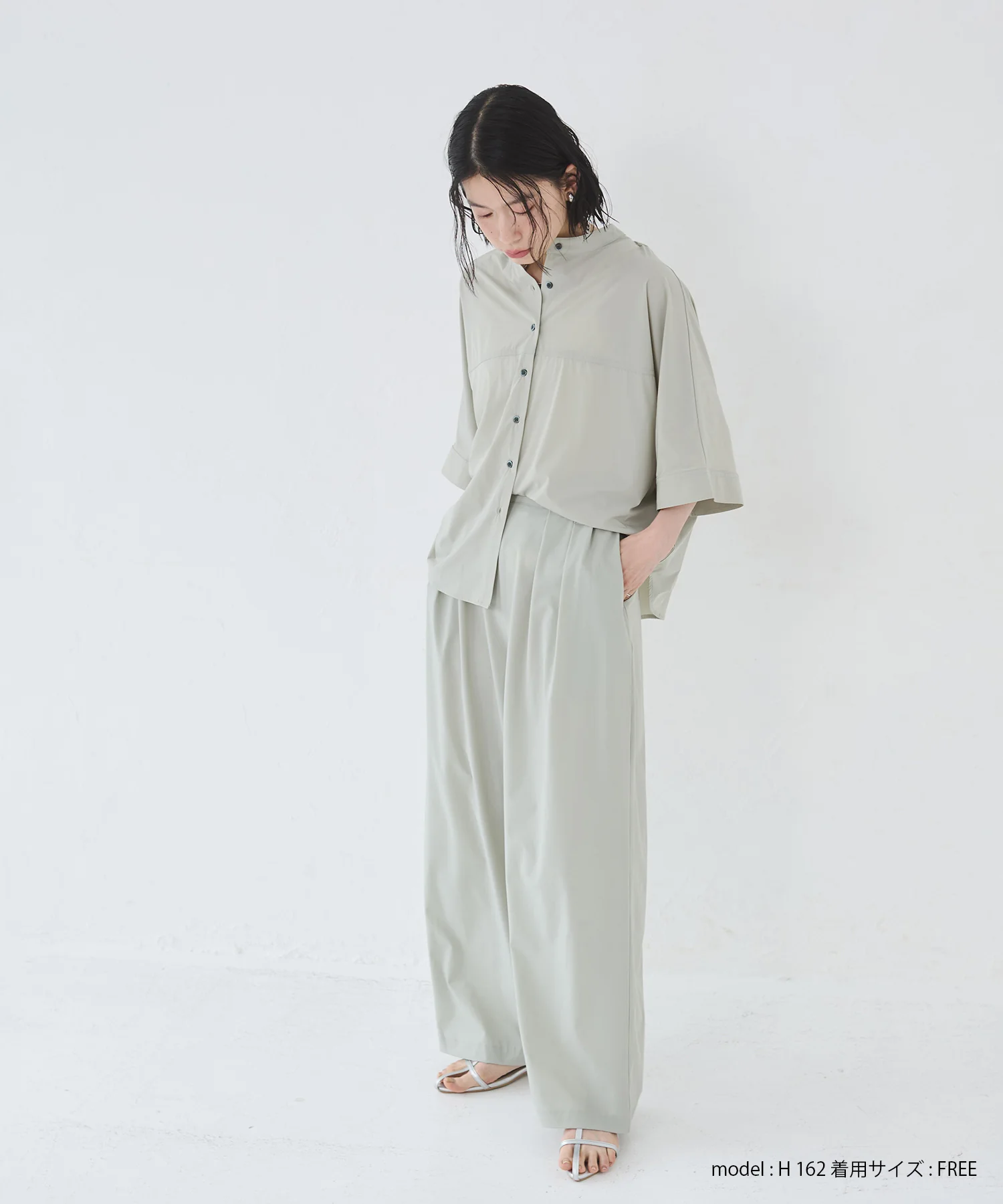 【接触冷感】ドルマンシャツ