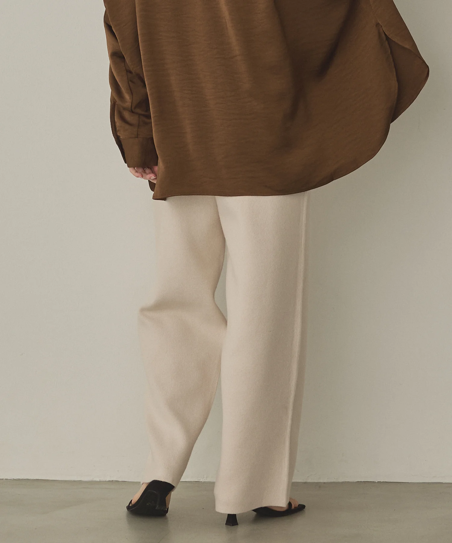 ニット ワイドパンツ