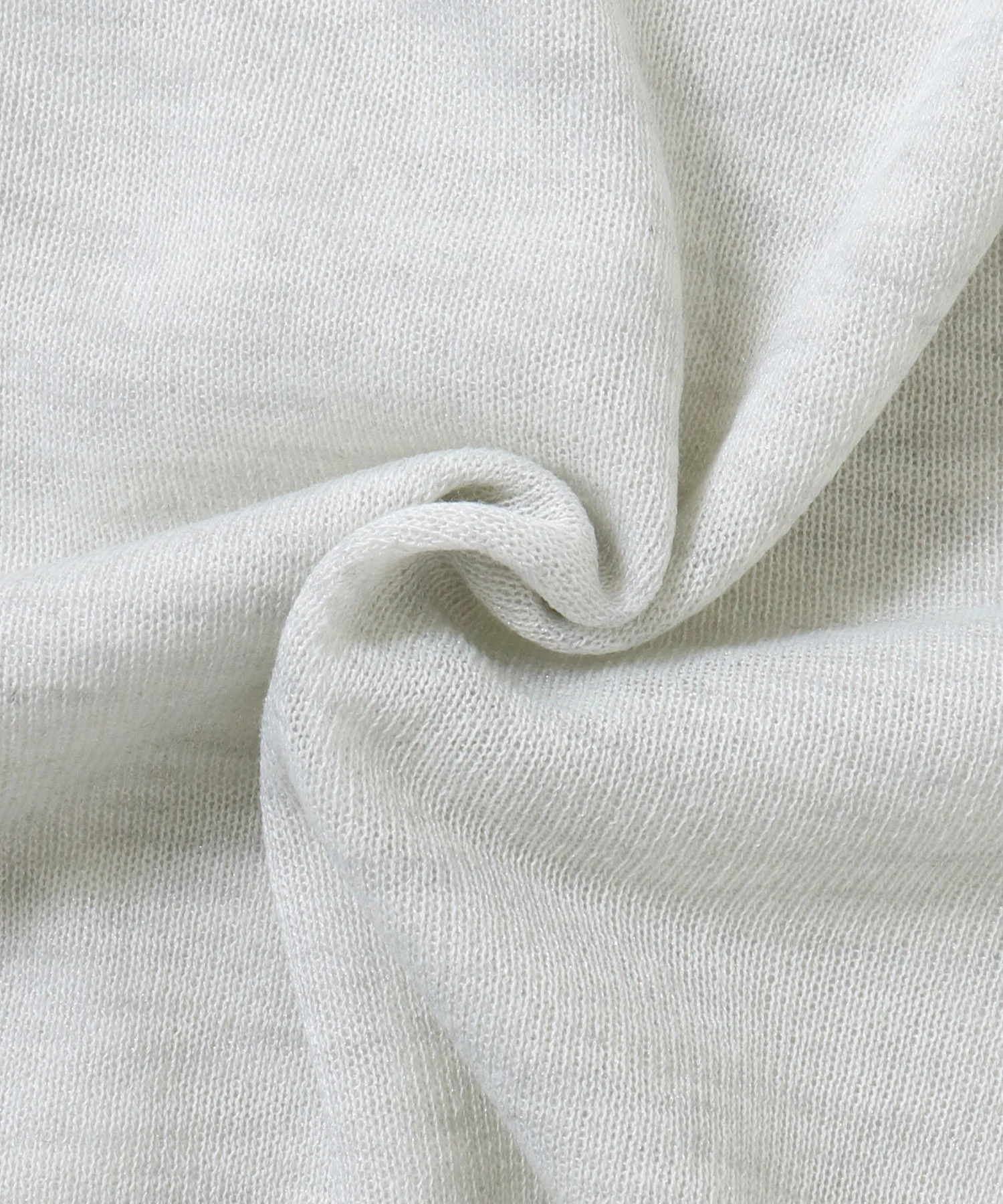 バイカラー シアーニットカーデ