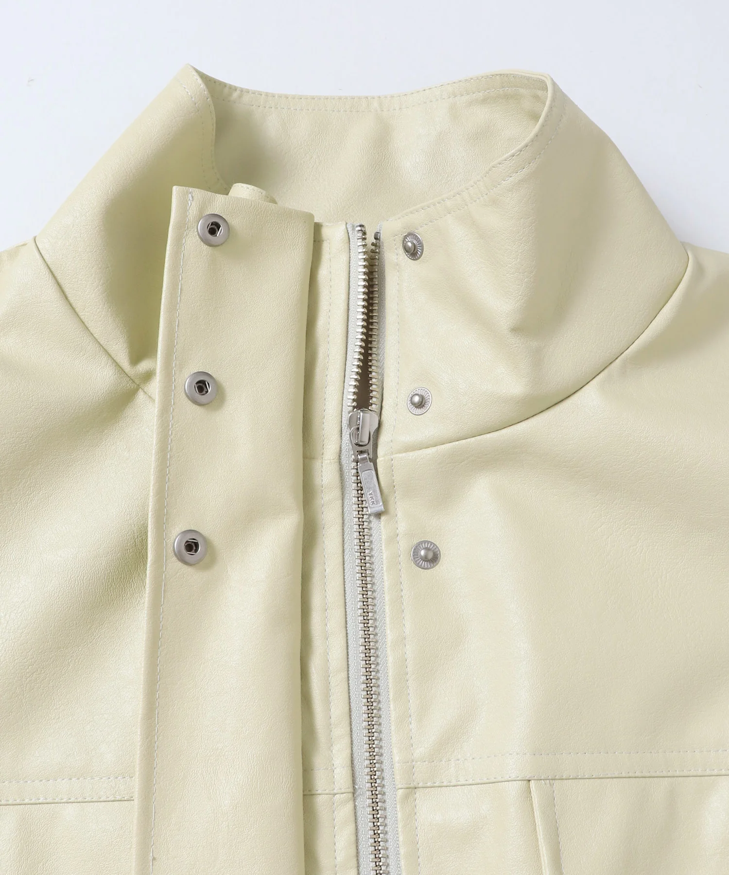 フェイクレザー オーバーブルゾン