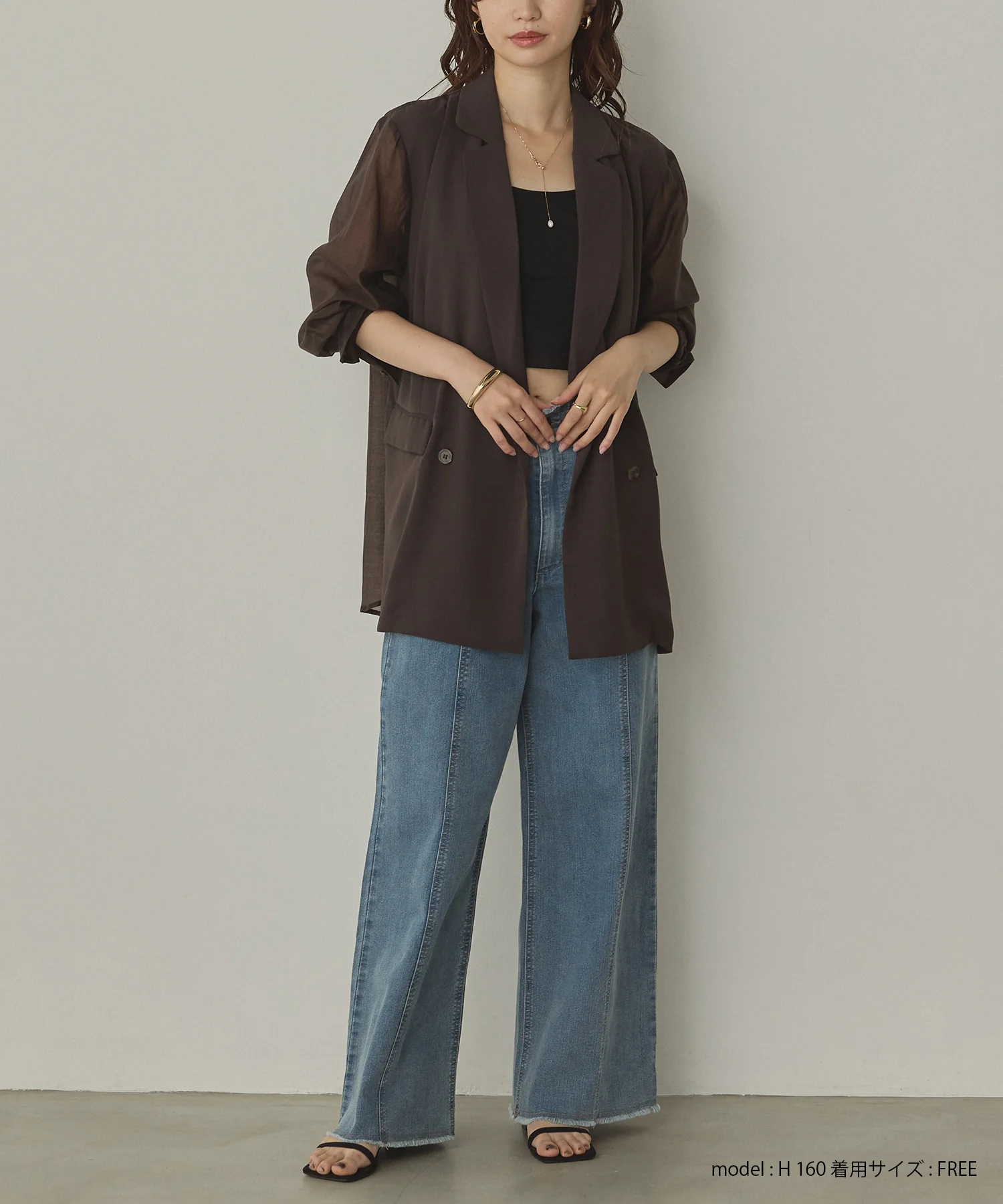 ポリツイル シアーテーラードジャケット