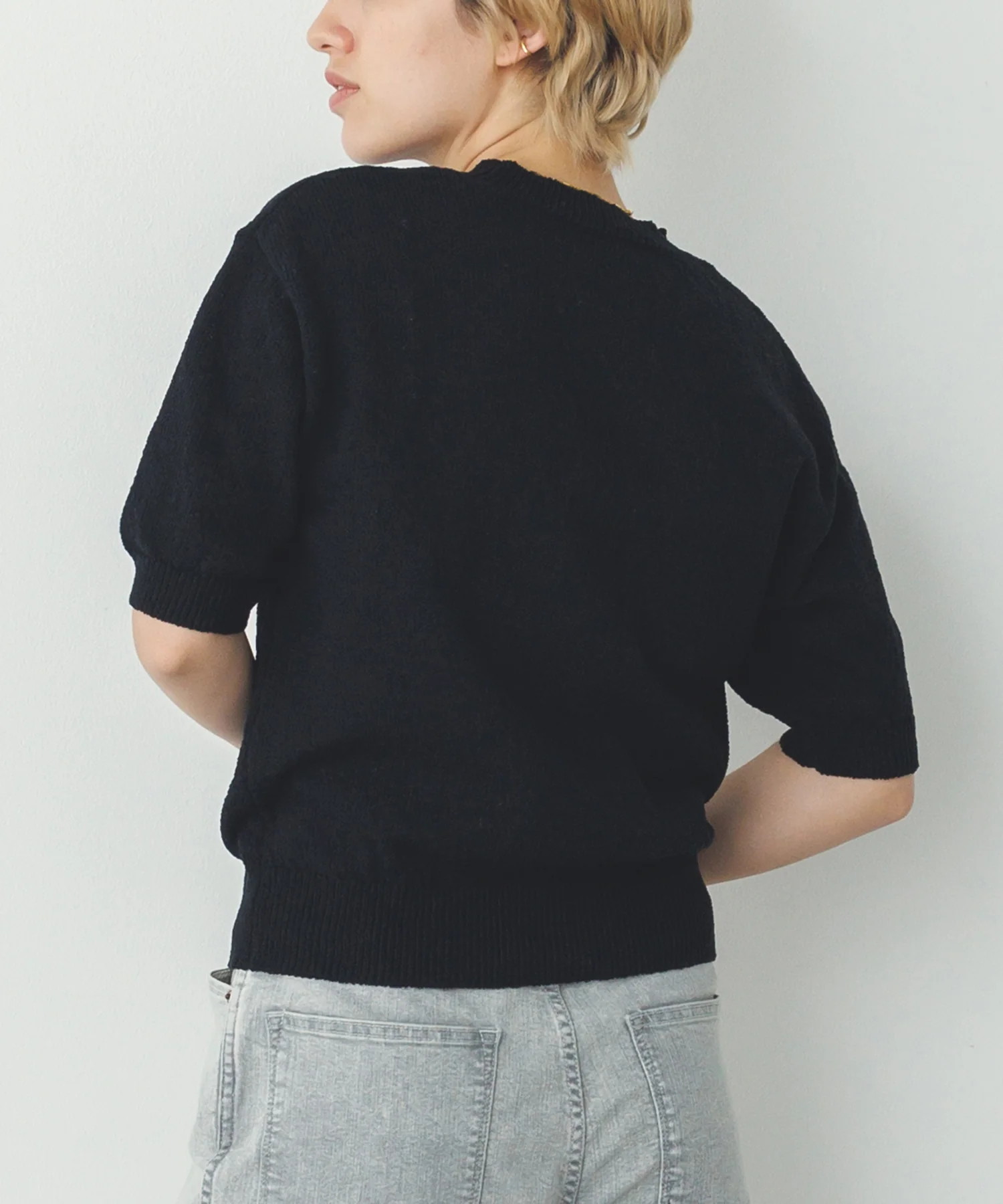 【別注】ハーフスリーブ サマーニット