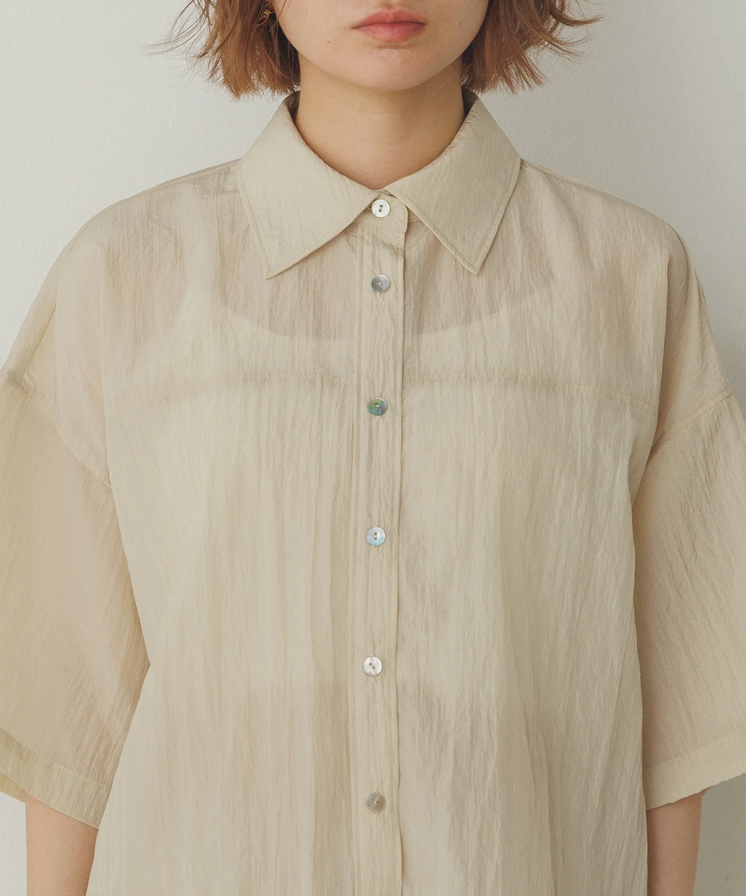 ワッシャー加工 2WAYシャツ