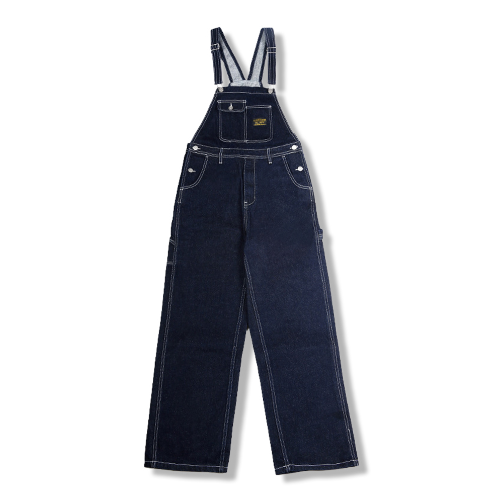 原色デニムオーバーオール