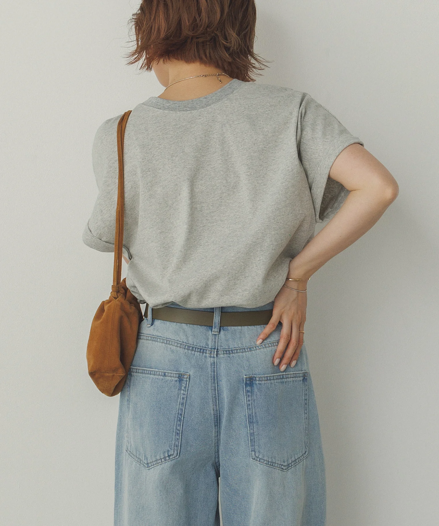 前後2WAY ロゴプリントTシャツ