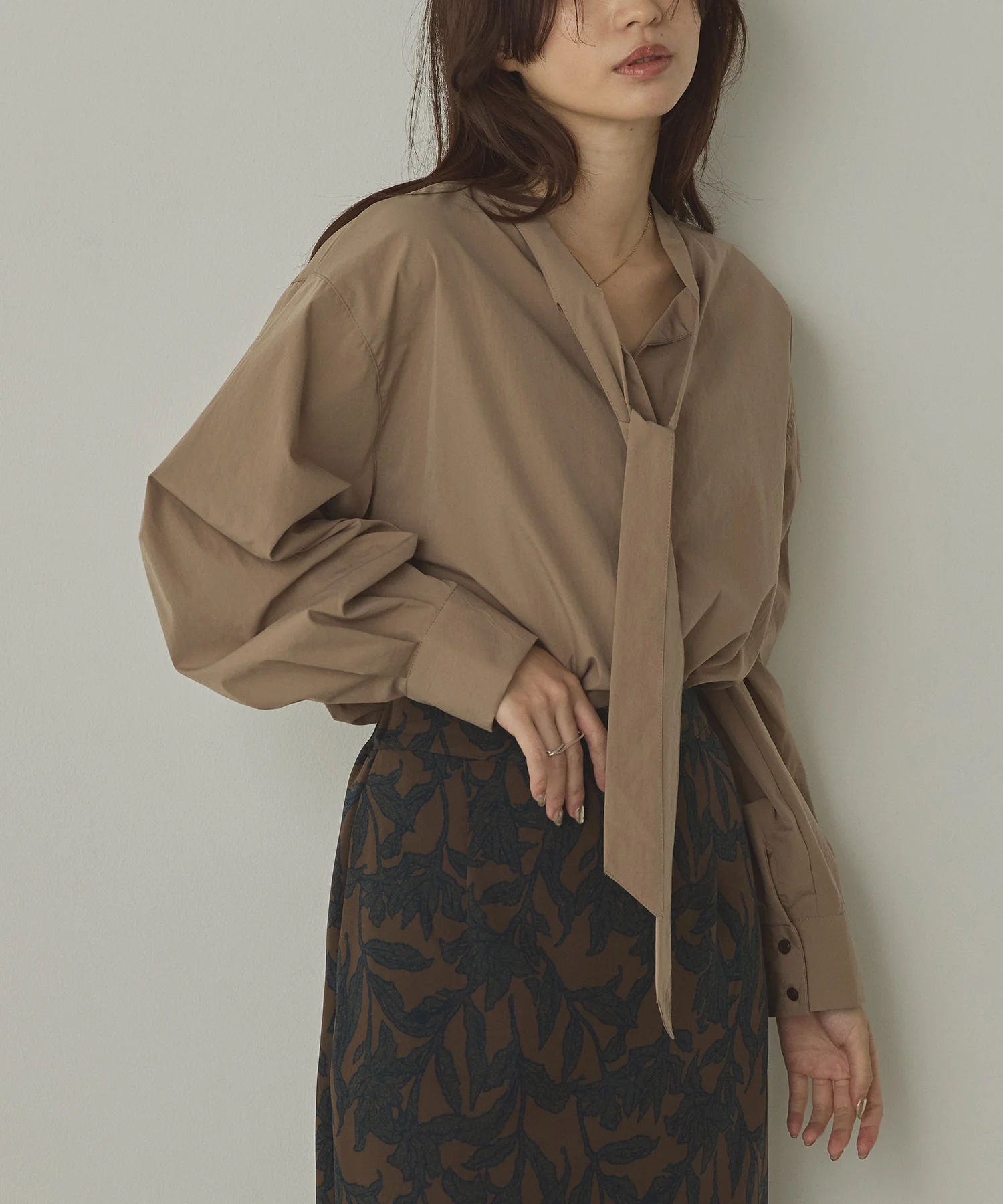 2WAY ボウタイブラウス